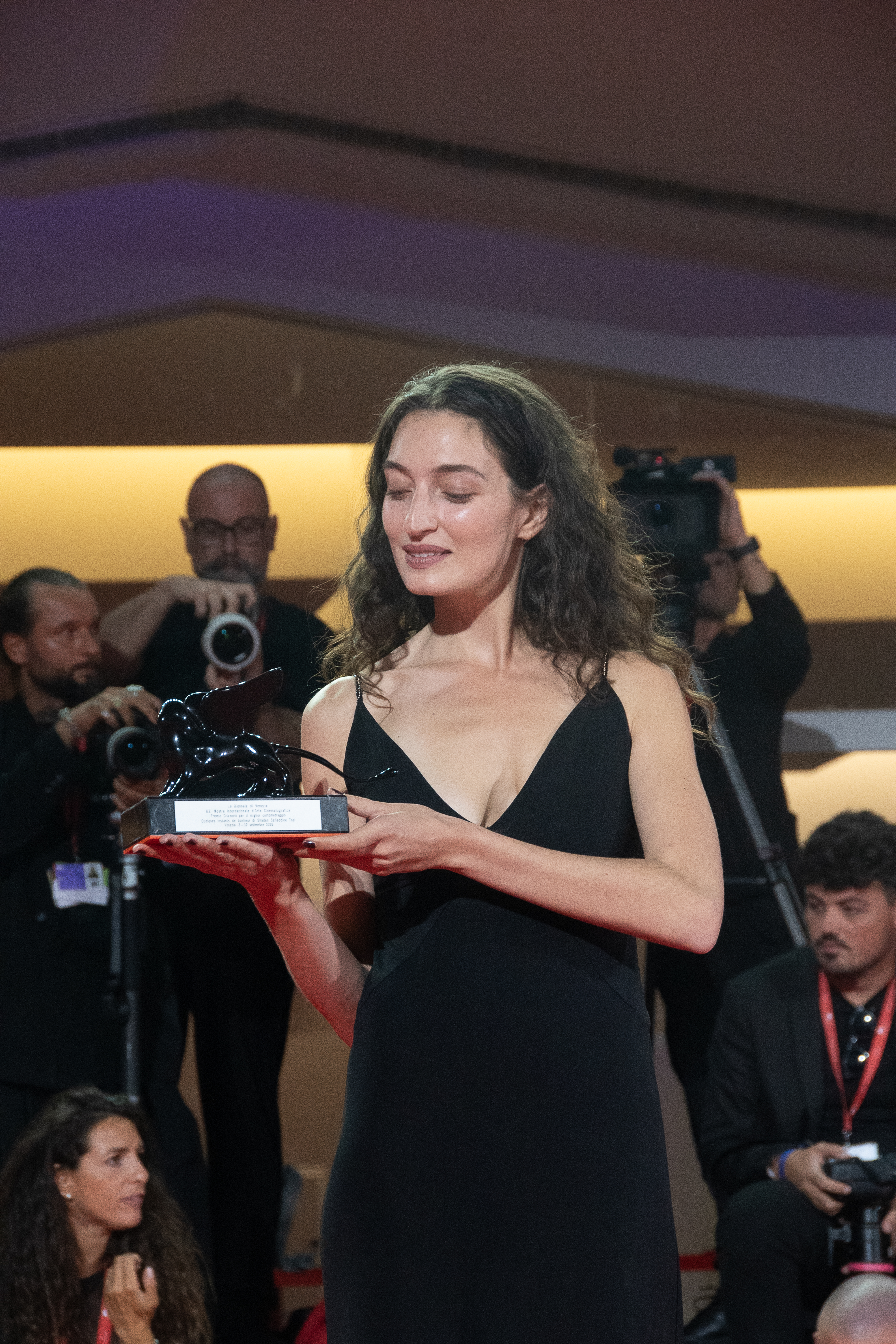 — italie venise cinema 83rd mostra del cinema 12 09 2026 golden lions winner photocall shaden safieddine tazi
